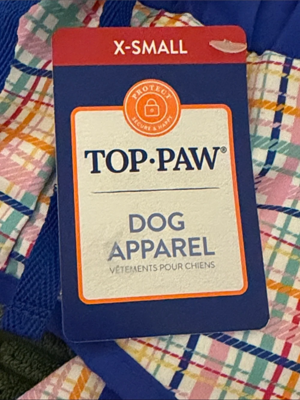 Top Paw Dog Plaid Swim Trunks Size XS
